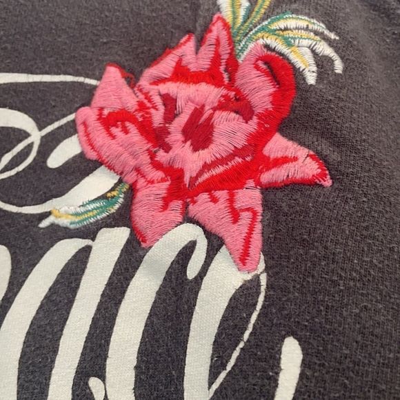 ✨Host Pick✨ Spiritual Gangster Peace Love Yoga Gray Sweatshirt - Size Small - Picture 4 of 7